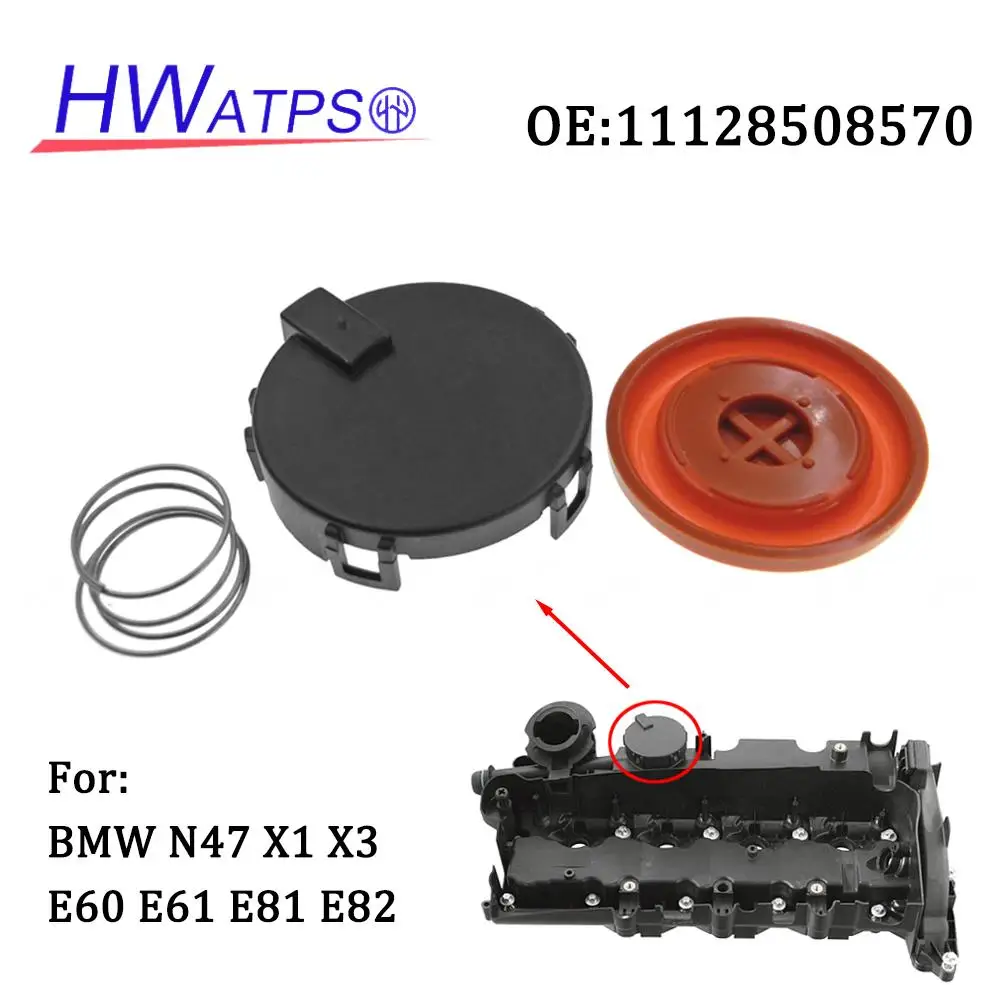 Engine PCV Valve Cover Repair Kit With Membrane 11128508570 For BMW E81 E87 E82 E88 E90 E91 E92 E60 E84 E83 11127797613 2385053