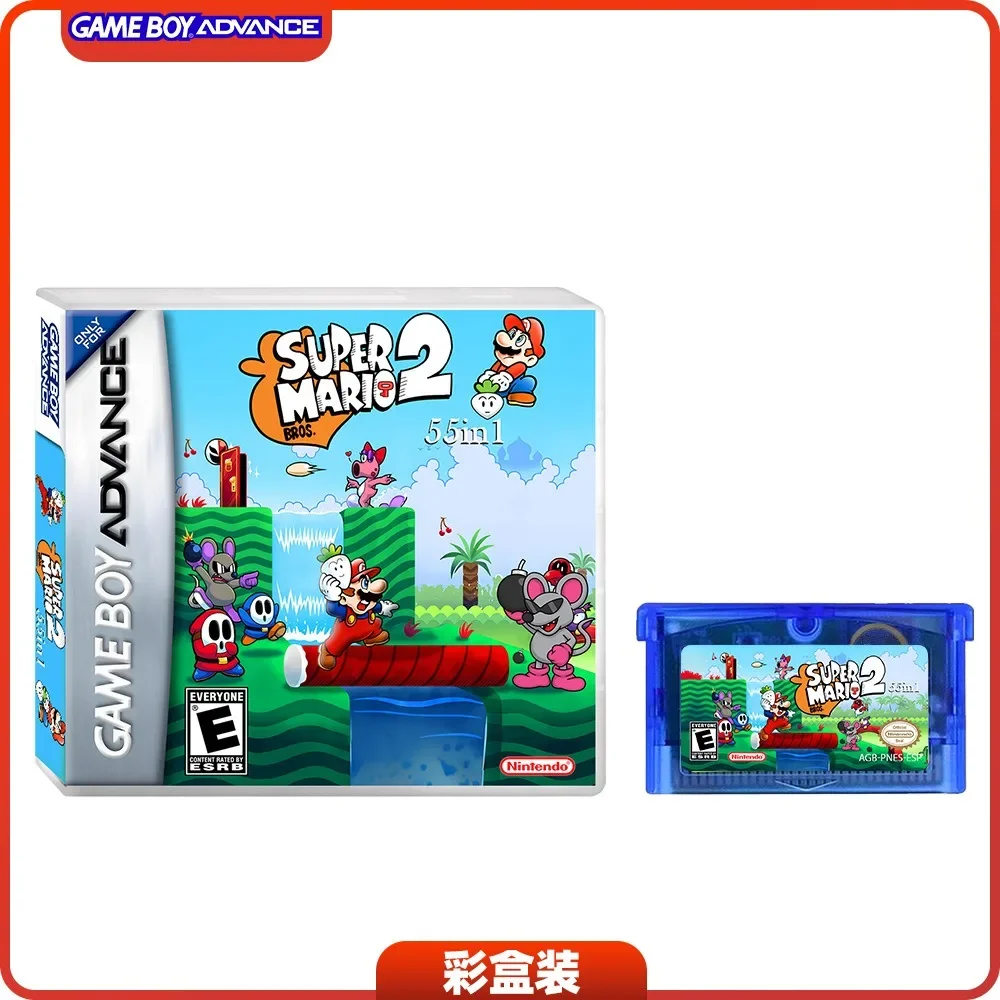 Super Brothers 2 55in1 all-in-one card GBA 2D adventure game card, US version English