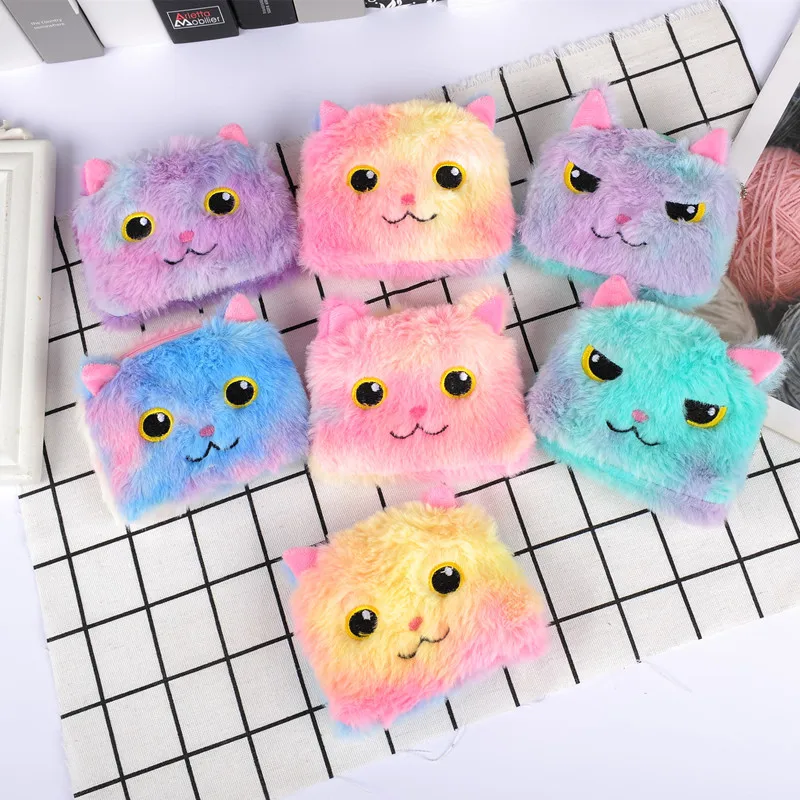 

Kawaii красочный мультяшный плюшевый Кошелек для монет кошелек для детей органайзер для наушников сумка подвеска брелок для ключей подарки для девочек