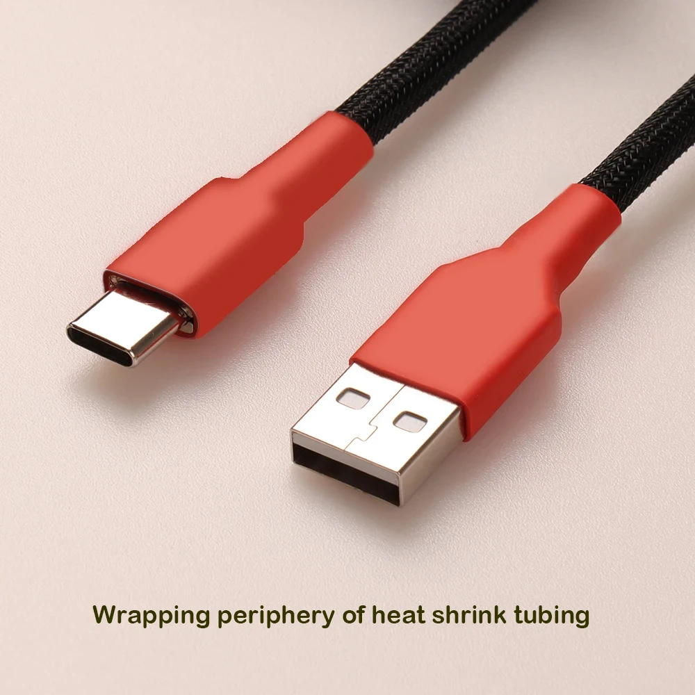 LANO Type-C to USB Keyboard Cable Coiled Type C GX16 Aviator Mechanical Aviation Connector Coil Mecanico Aviator Keyboard Cable