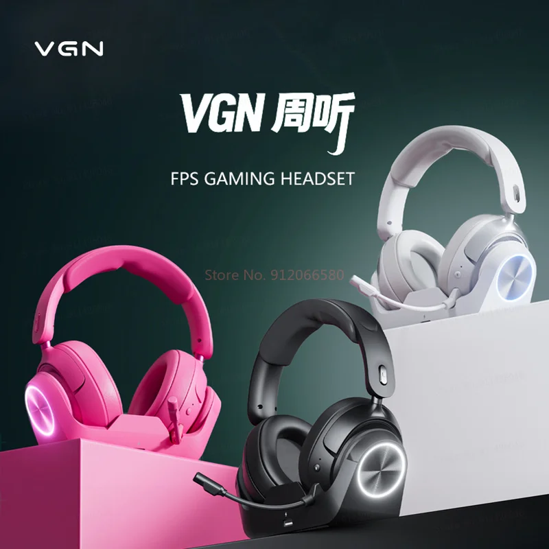 

Игровая гарнитура VGN Zhou Series Pro Max с шумоподавлением, четырехрежимная беспроводная Bluetooth-гарнитура для ПК