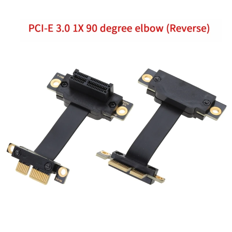 5/10/15cm PCIE X1 Riser Cable Dual 90 Degree Right Angle PCIe 3.0 X1 to X1 Extension Cable 8Gbps PCI Express 1X Riser Card