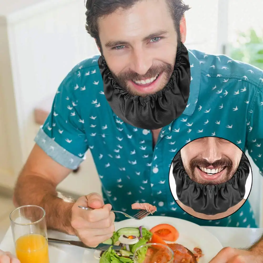 1/3 Pcs Soft Guard Facial Bandana Beard Covers Caps Adjustable For Men