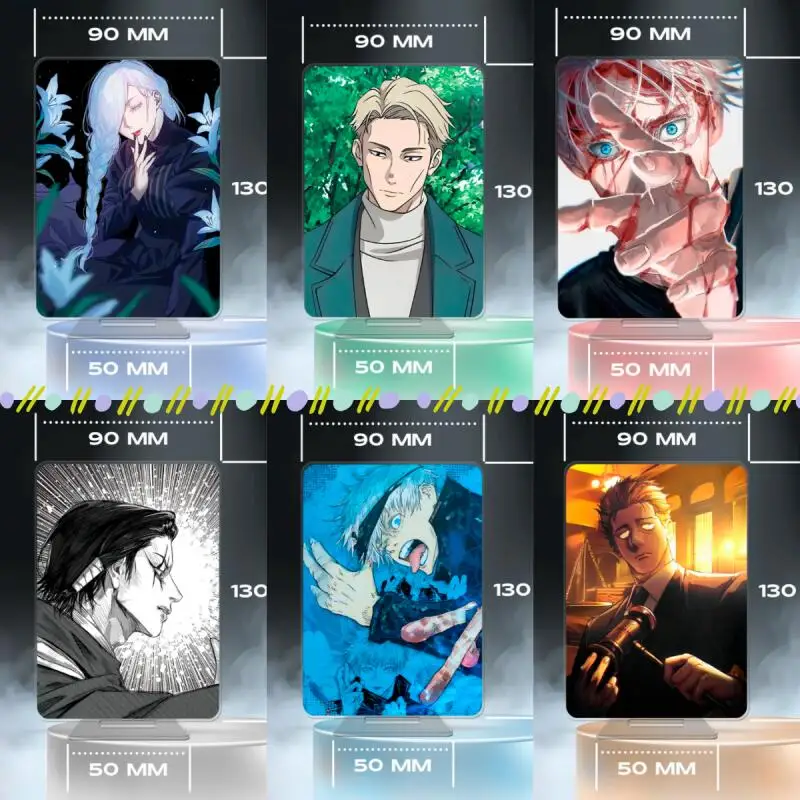 Anime Acryl-Ständer für JJK Higuruma Hiromi Mei Mei Kamo Noritoshi Nanami Kento Gojo Satoru Selbstgemachte Acryl-Standplatten
