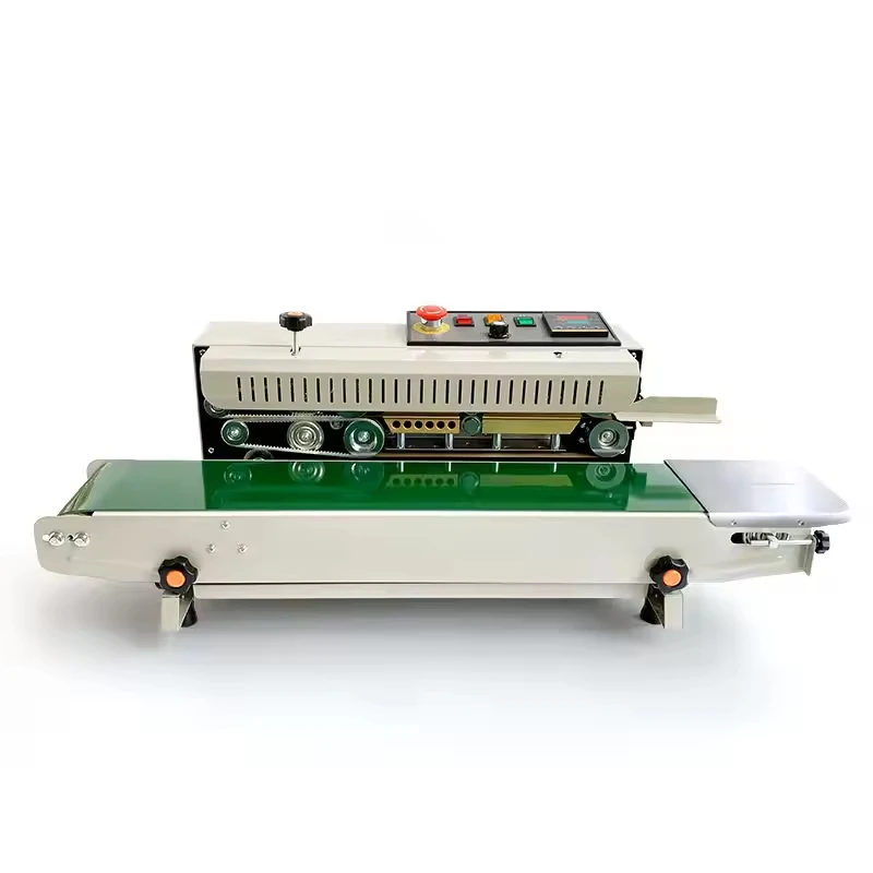 

FR-770 Continuous Band Sealer Machine Automatic Horizontal Heat Sealing For Plastic Paper Bags For Beverage Apparel Cartons