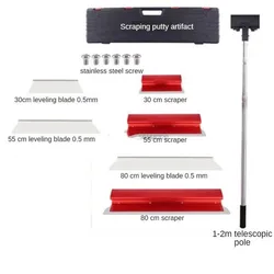 Drywall Smoothing Spatula Set Putty Scraping Tool Skimming Blade Set Drywall Skimming Spatulas Blade Putty Scraping Tool Set