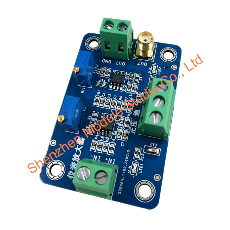 1PCS INA128 INA129 Precision Instrument Amp Module Adjustable Gain Offset Differential Weak Signal Amplifier