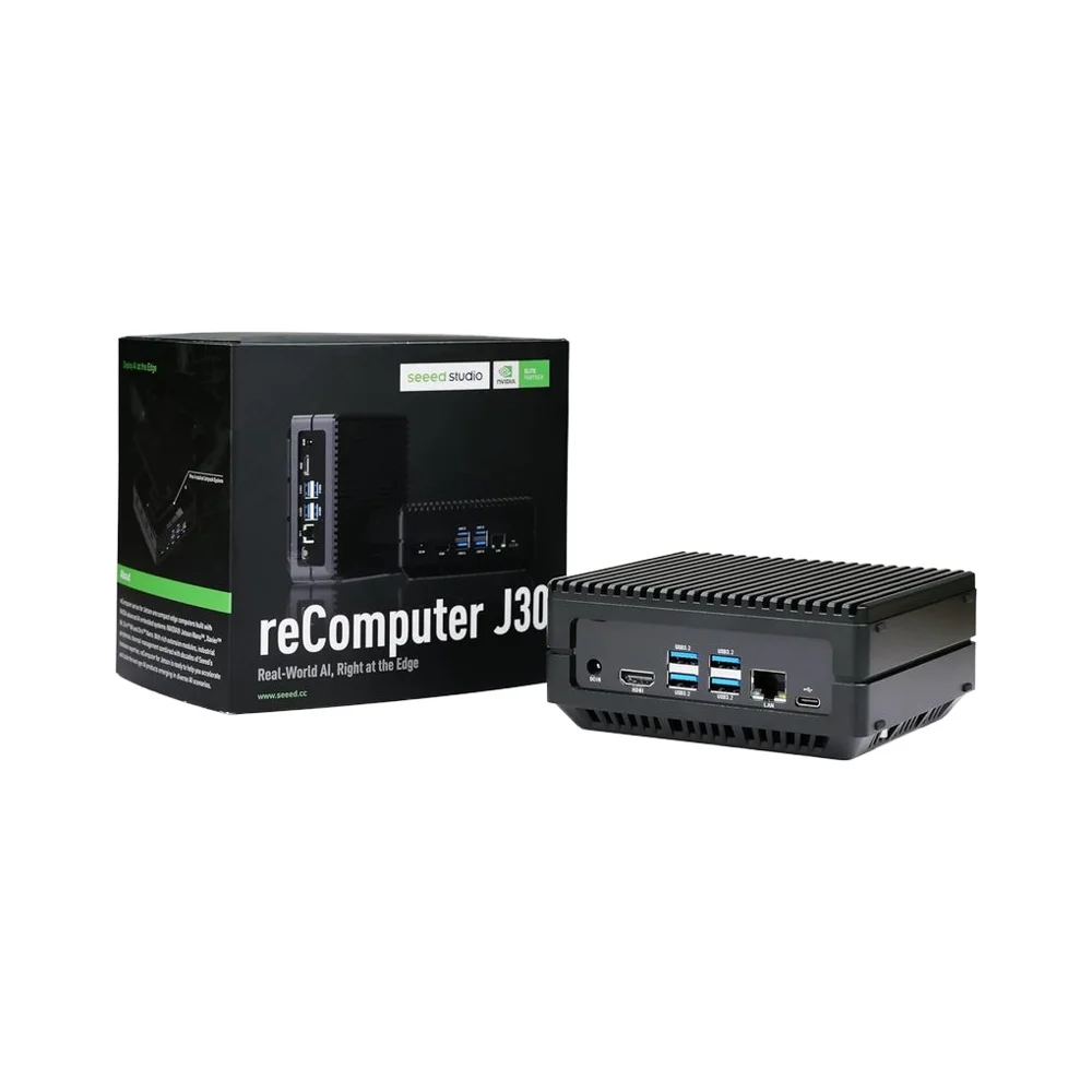 Orin Nano 4GB ReComputer J3010 Edge AI Device - Super Mode, 4xUSB 3.2, M.2 Key E/M