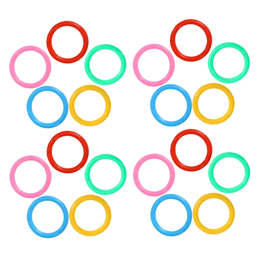 

150Pcs Flashcard Rings Plastic Binder Ring for Study Notes Index Cards Paper Organizer Notebook Accessories Learning Tools