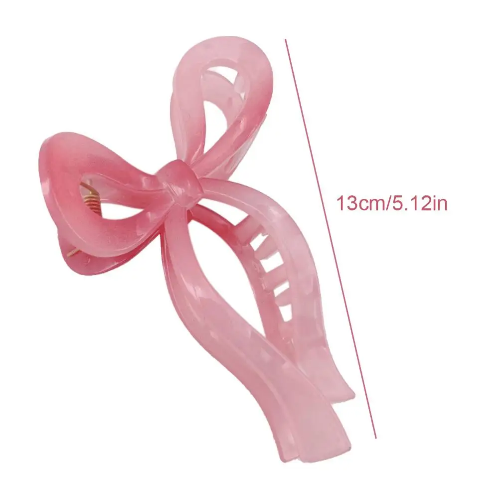 Bow Hair Claw Clips Fashion Sweet Headwear Butterfly Shaped Jelly Shark Hair Clip Girls Hair Accessories For Women