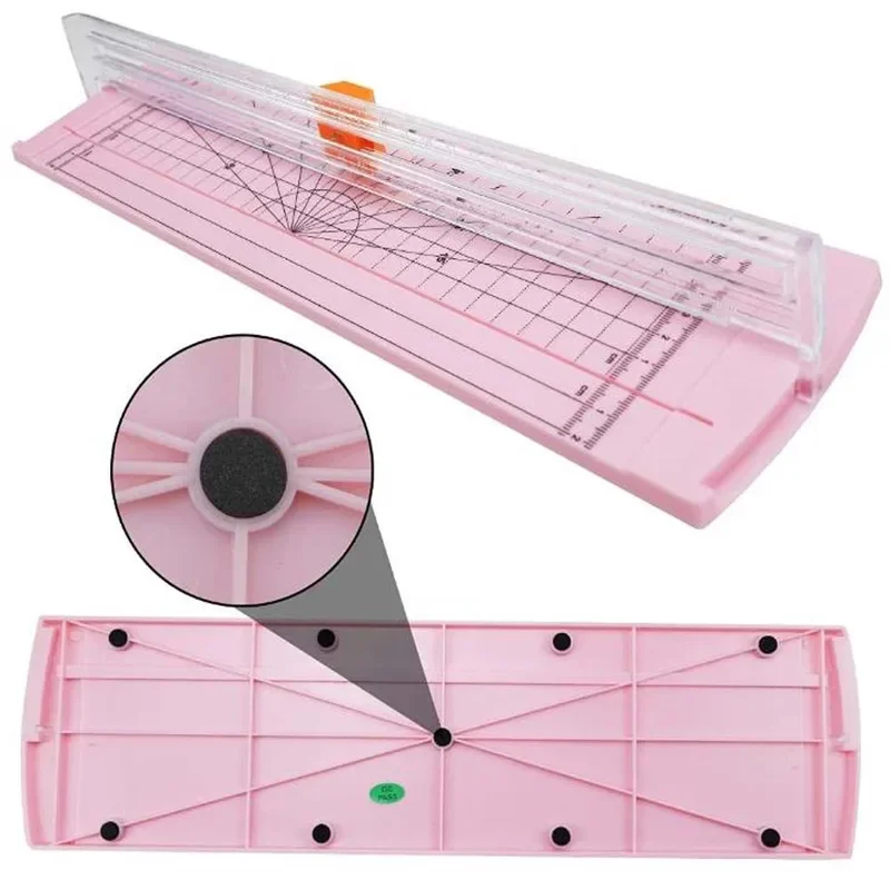 A4 Size Paper Cutter, Non-Slip Bottom, Can Cut 45 ° -90 °   Angle, Suitable For Photo, Paper Trimming, 1Pc image 2