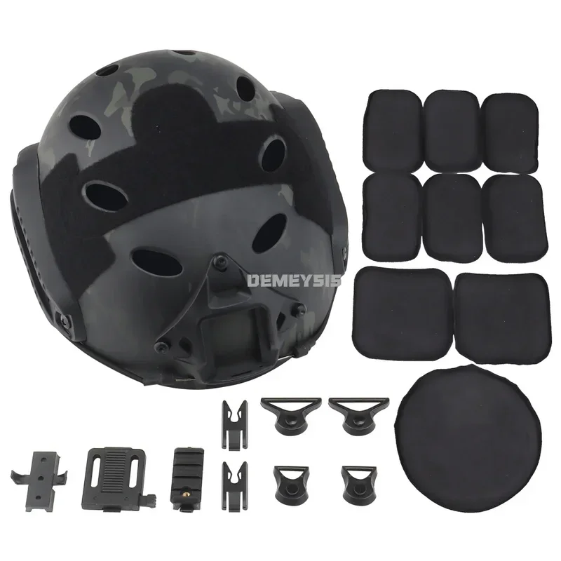 Tactical Helmet Fast PJ Type Airsoft Paintball Shooting Wargame Helmets CS Game Combat Head Protective Gear