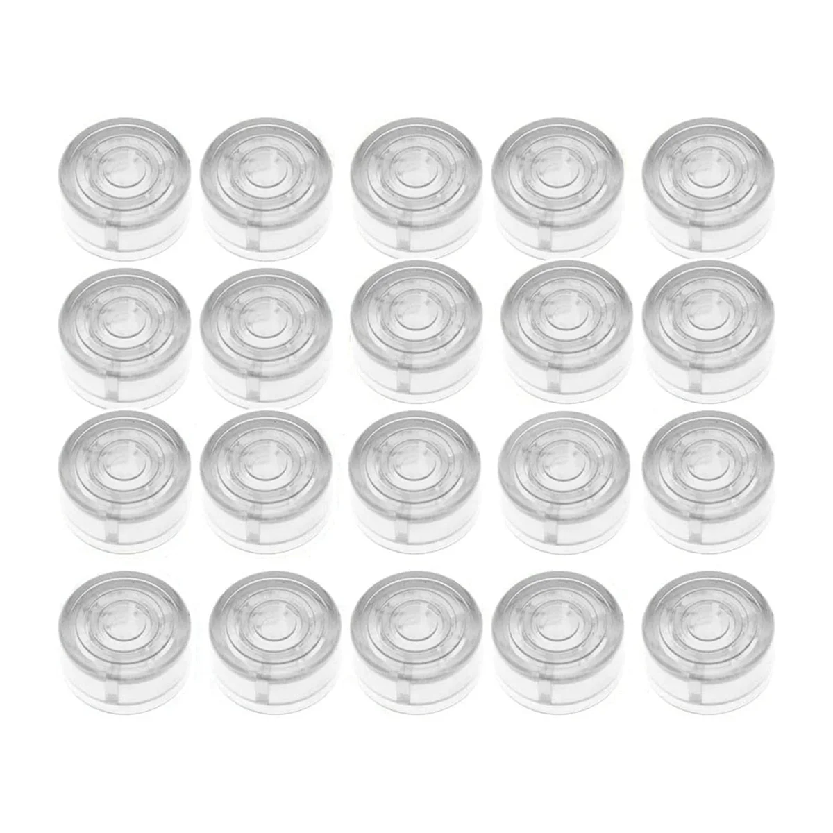 20PCS/Set Guitar Effect Pedal Footswitch Toppers Foot Nail Cap Protection Cap for Guitar Effect Pedal Protection Cap