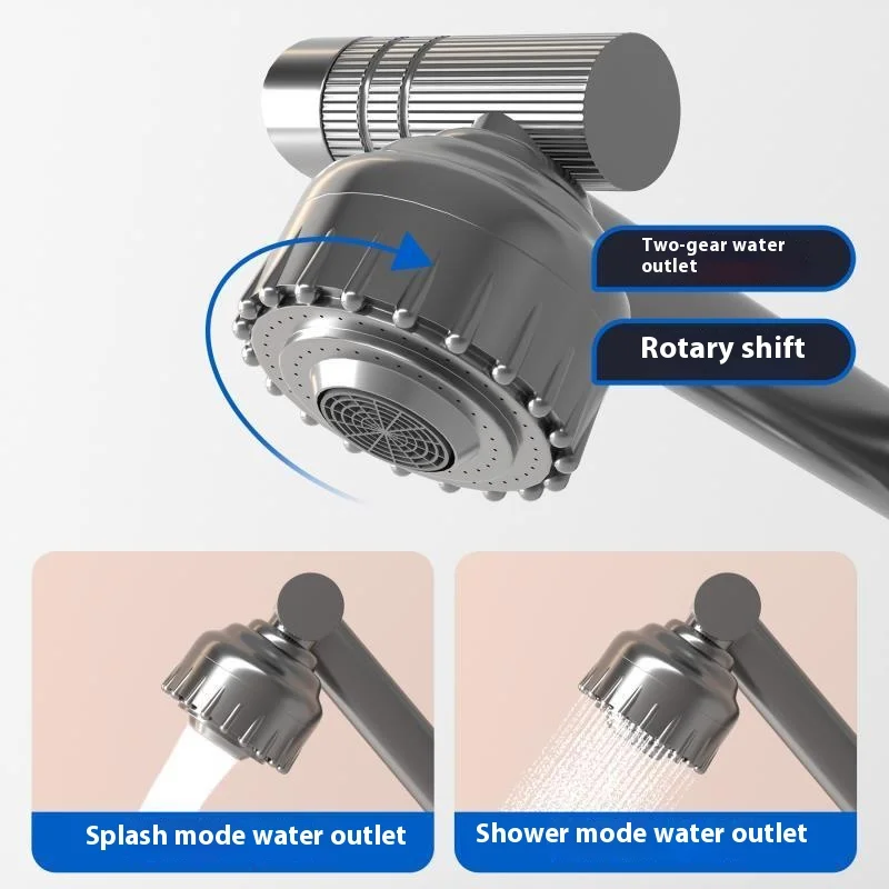 Mechanical Arm Universal Faucet Bathroom Kitchen Splashproof Faucet Bathroom Countertop Basin Hot and Cold Tap Faucet Accessorie