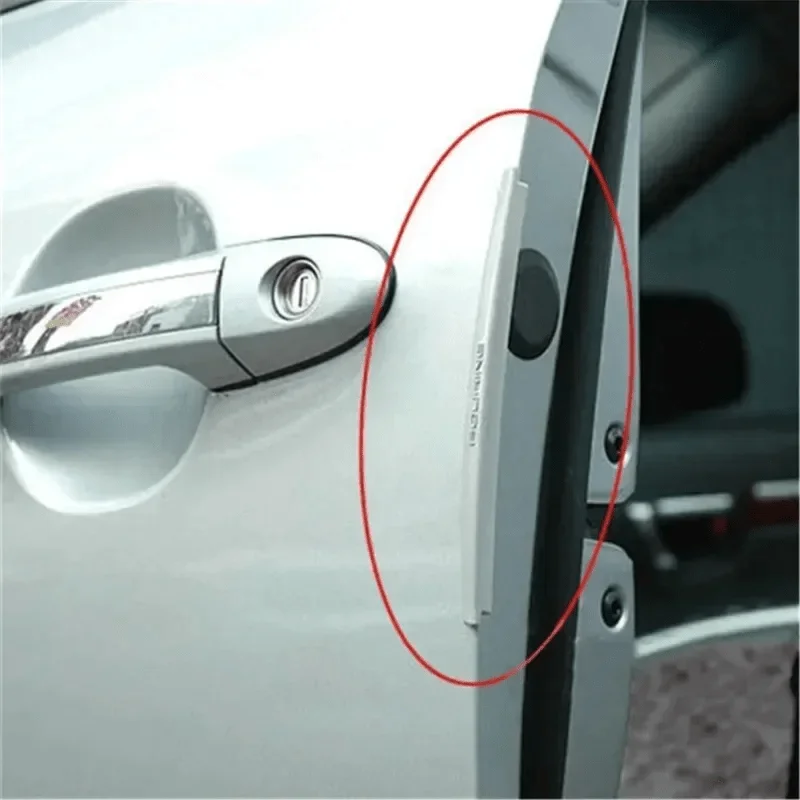 8-teiliges Autotür-Schutzstreifen-Set, Kratzfester Stoßschutz, Dekorative Kantenabdeckung, Auto-Karosserie-Dekorationszubehör – Detail 3