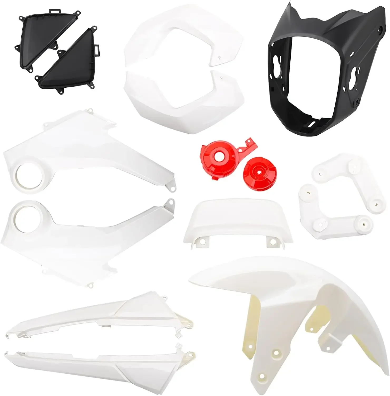 Motorcycle Fairing Kits Compatible with Honda Grom MSX 125 2013-2016,White Color