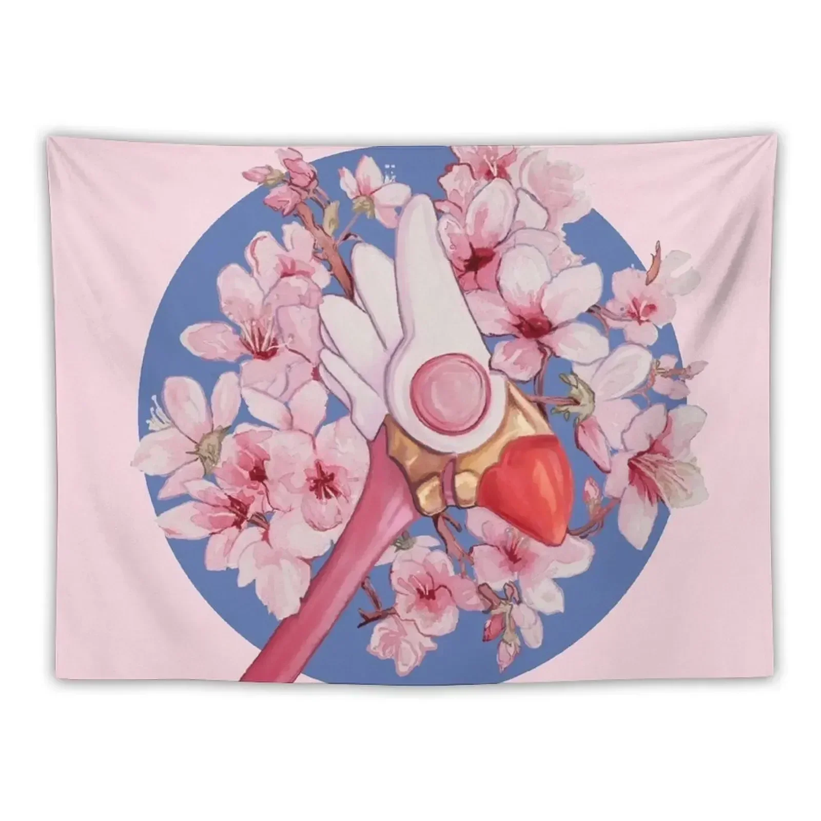 

Cardcaptor Sakura Floral Sealing Wand Tapestry Room Aesthetic Decor Aesthetic Room Decoration Tapestry