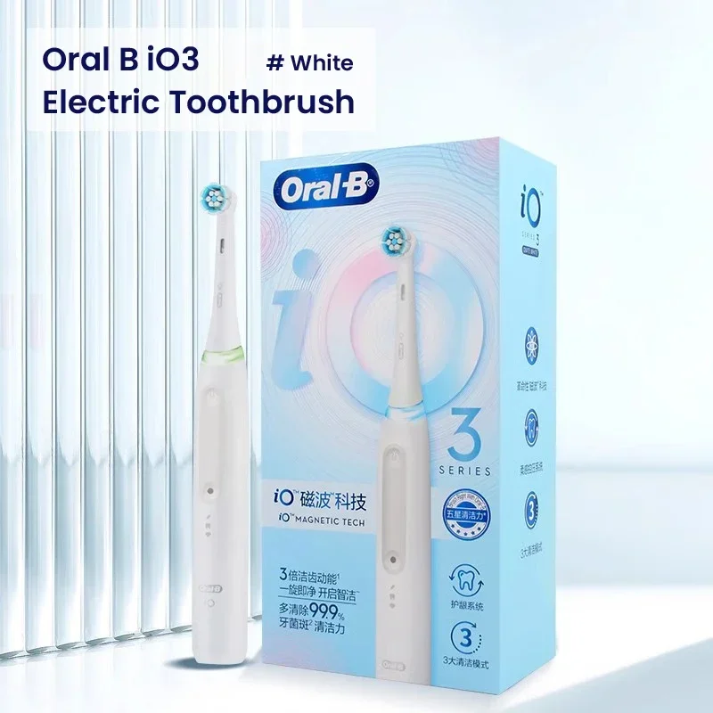 Oral B Electric Toothbrush IO Series Rechargeable Waterproof Smart Rotating Timing Electronic Tooth Brushes IO2 IO3 IO4 IO7 IO9