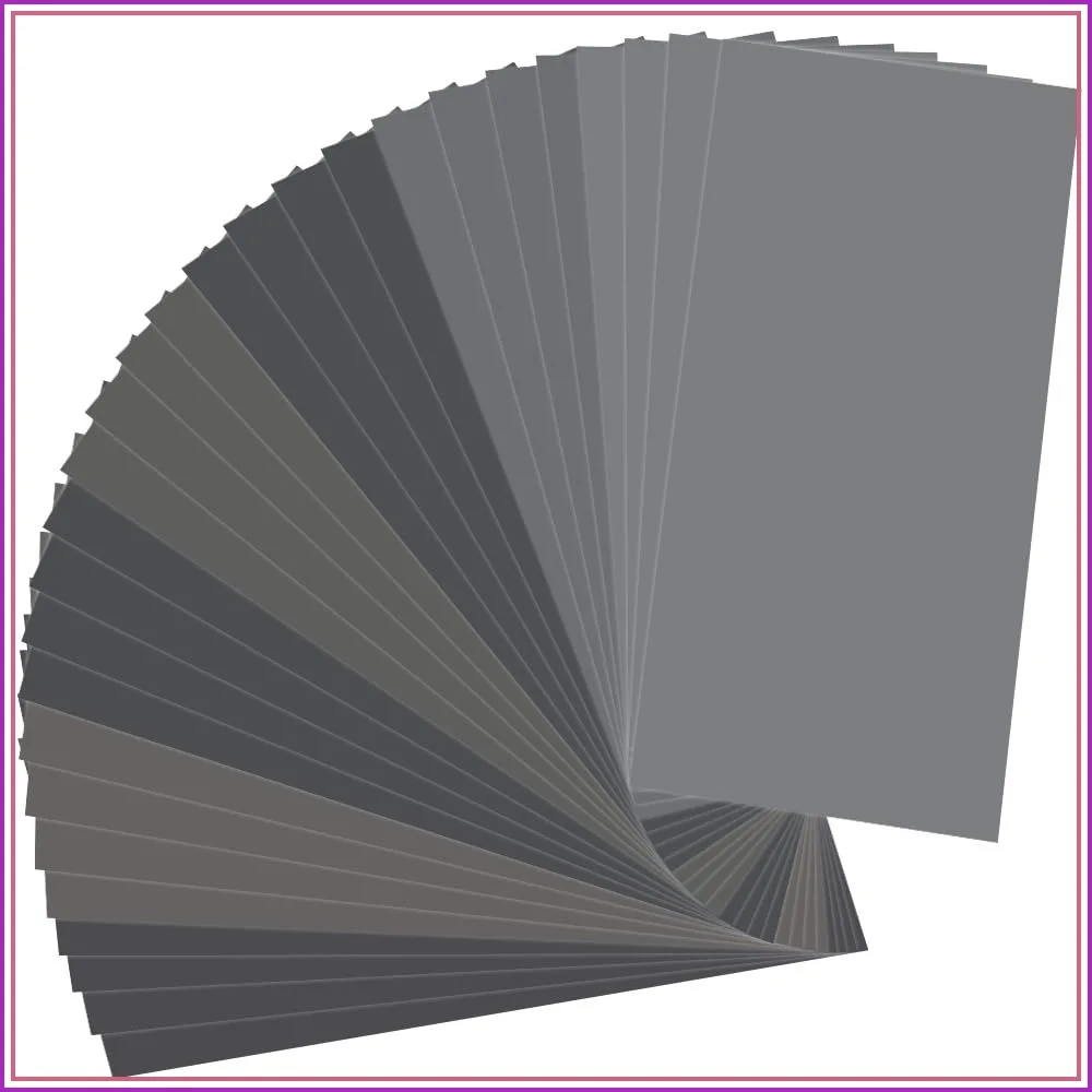 

40pcs Wet Dry Sandpaper Assortment 220-3000 Grit for Wood Metal Automotive Sanding
