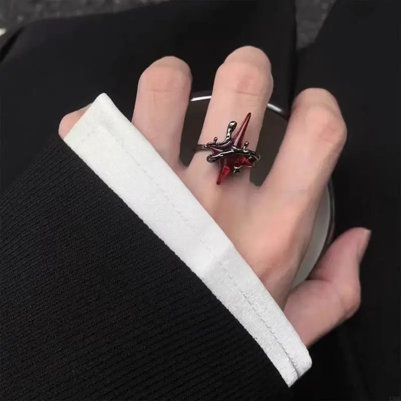 حلقات بسيطة قابلة للضبط قابلة للتعديل حلقات النجمة حلقات الأزياء للمرأة