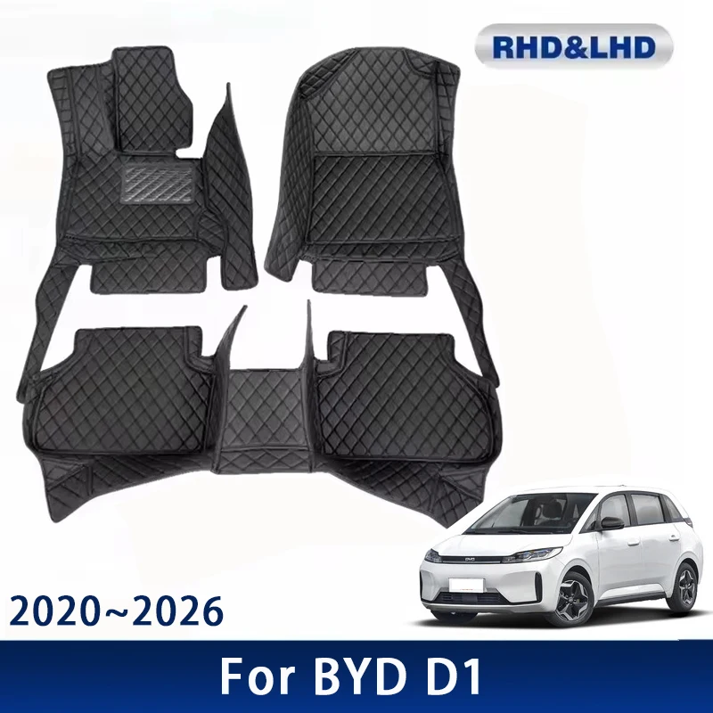 

Car Floor Mats For BYD D1 EV 2020 2021 2022 2023 2024 2025 2026 Waterproof Custom Auto Foot Pads Carpet Interior Accessories