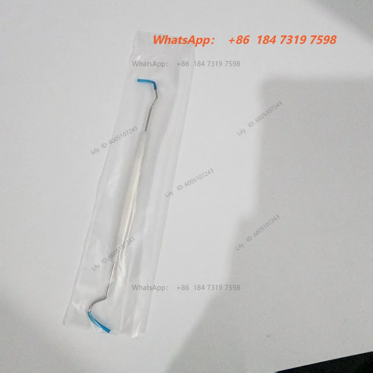 200PCS disposable probe, with anti-skid probe individually packaged tooth hook pick needle tooth