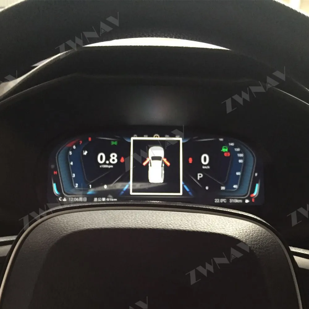 Android 9.0 Car Meter Screen Dashboard for Toyota RAV4 RAV-4 2019 2020 Multimedia Player Car LCD Instrument Cluster