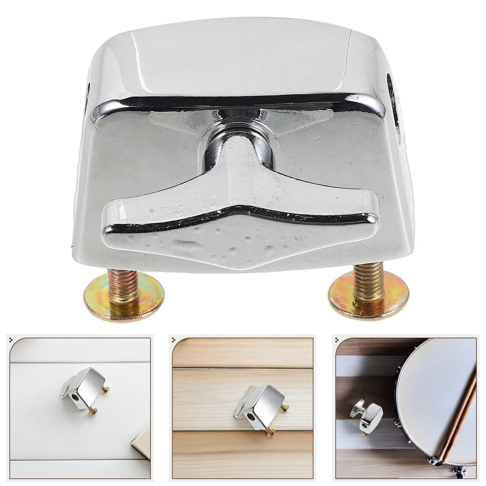 

Floor Tom Leg Mount Bracket Metal Tom Leg Base 4Cm Hole Distance Stable Drum Bracket Percussion Drum Base Hardware Accessory