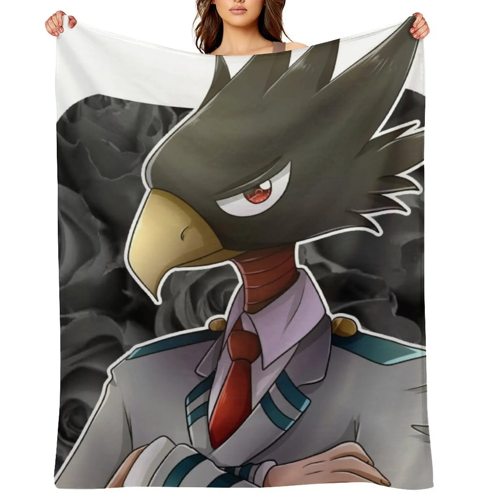 

Fumikage Tokoyami Throw Blanket Personalized Gift Bed linens Quilt Warm Blankets