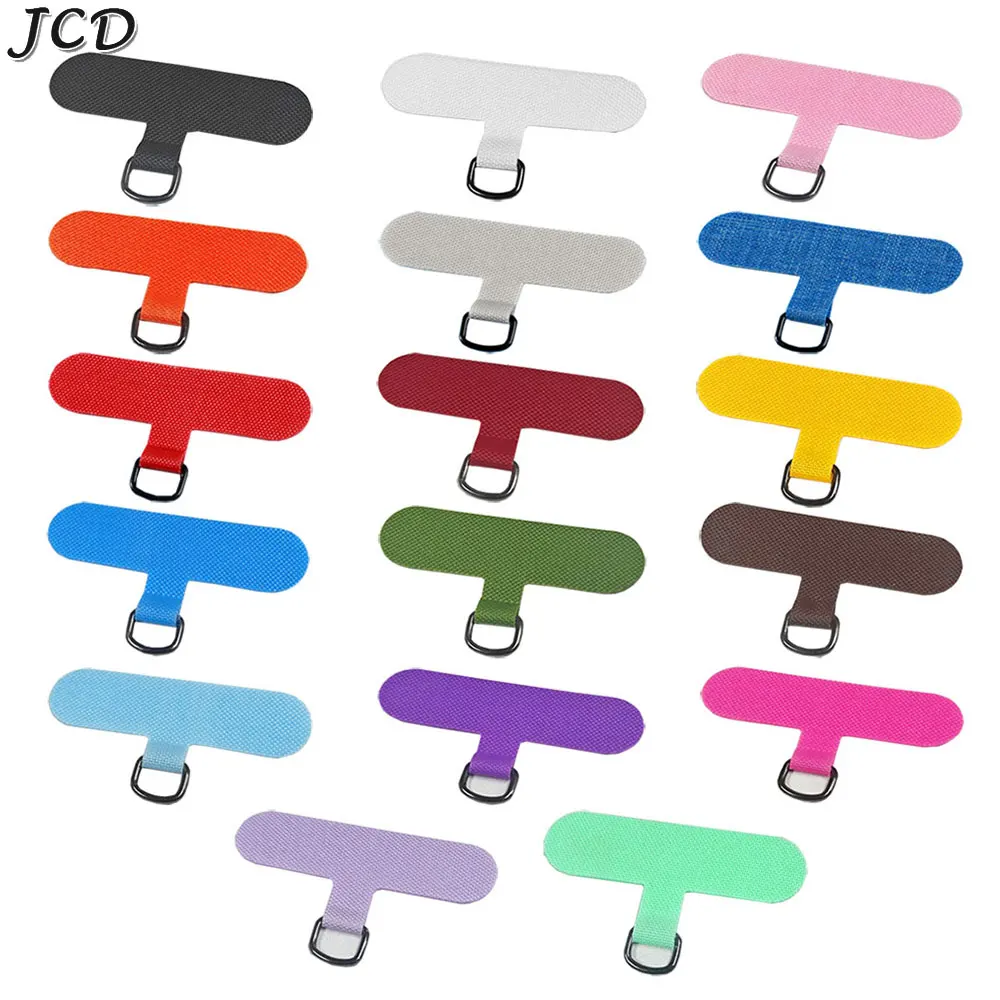 JCD Universal Phone Lanyard Patch Pad Without Adhesive Cell Phone Strap Connector W/ Metal Ring for  IPhone Samsung Xiaomi