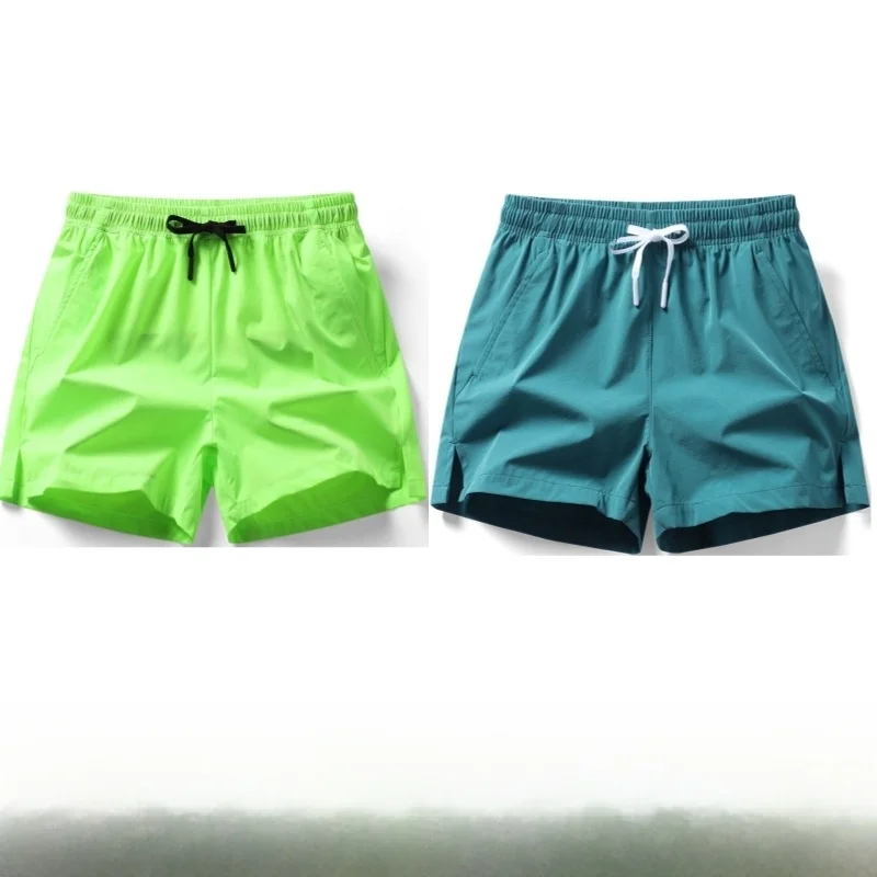 

Летние повседневные мужские шорты: тонкие, быстросохнущие, свободного кроя, для бега, фитнеса, плавания, тренировок, спортивные, комплект из четырех штук