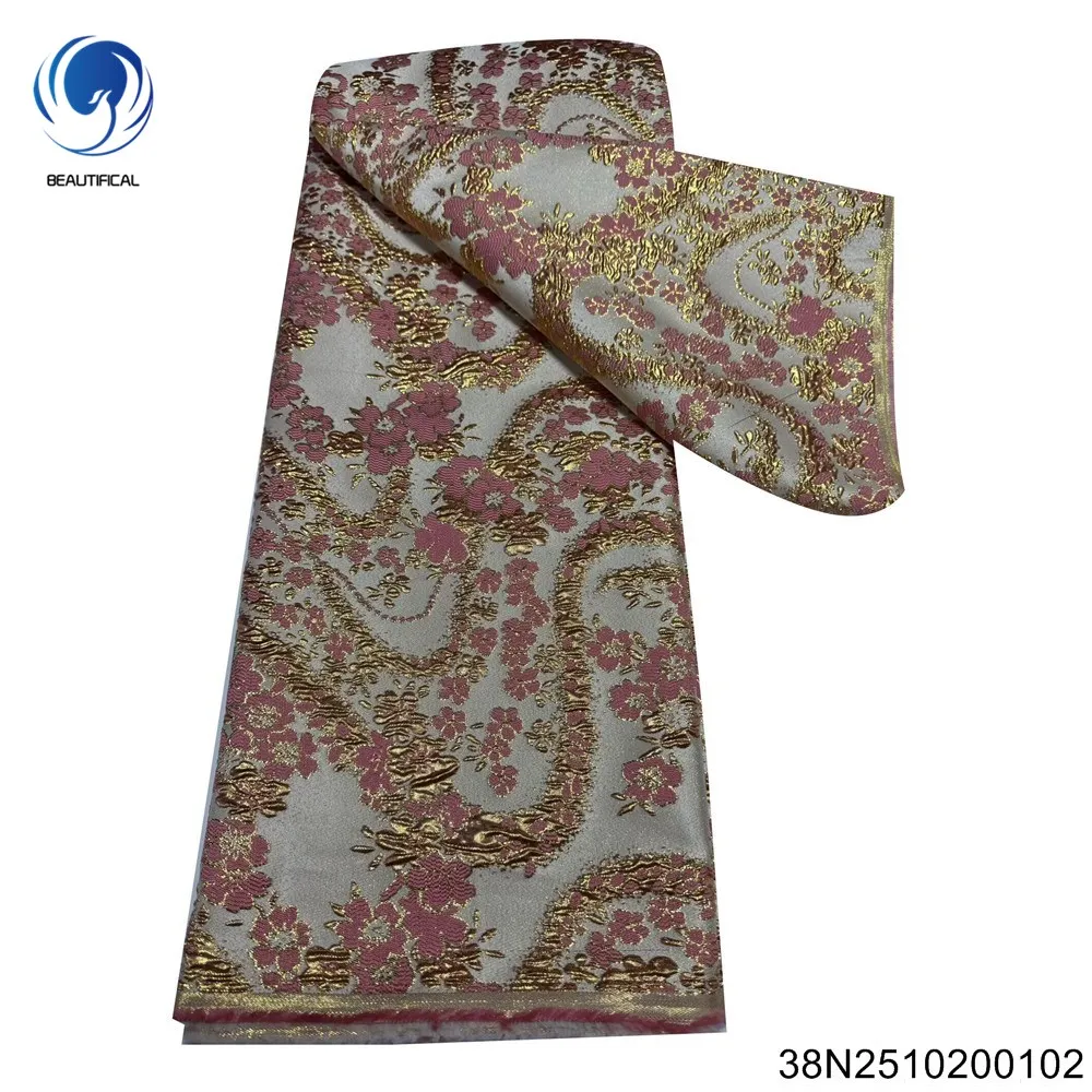 

2025 New Beautiful, Elegant, Retro French Jacquard Lace, Exquisite and Comfortable Party and Banquet Dress 38N25102001