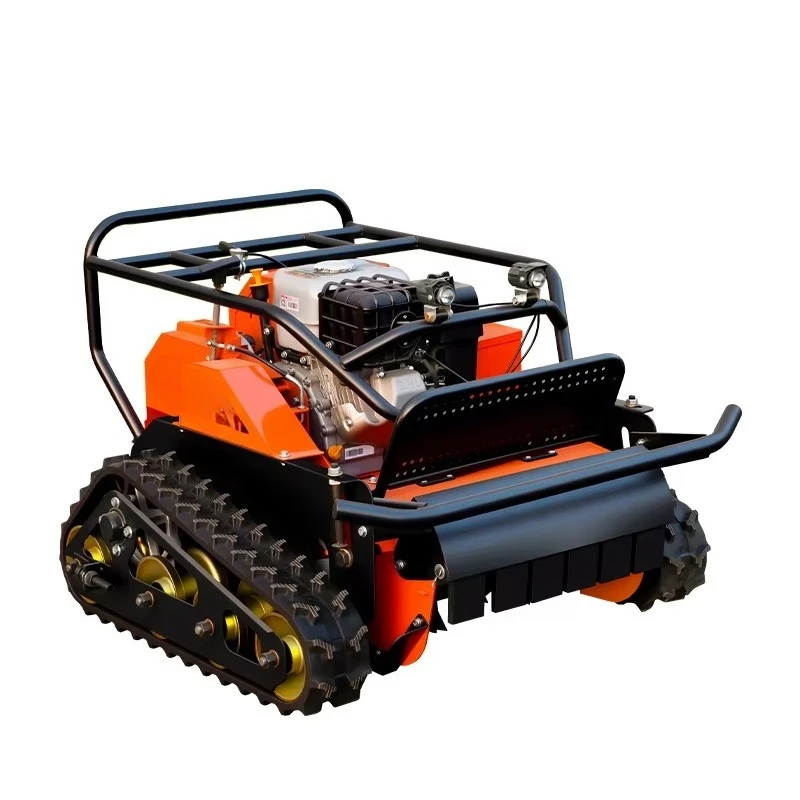 Zero‑Turn Tracked Lawn Mower 4‑Stroke Engine‑Powered High‑Efficiency Self‑Propelled Grass Cutting Machine for Farm Field