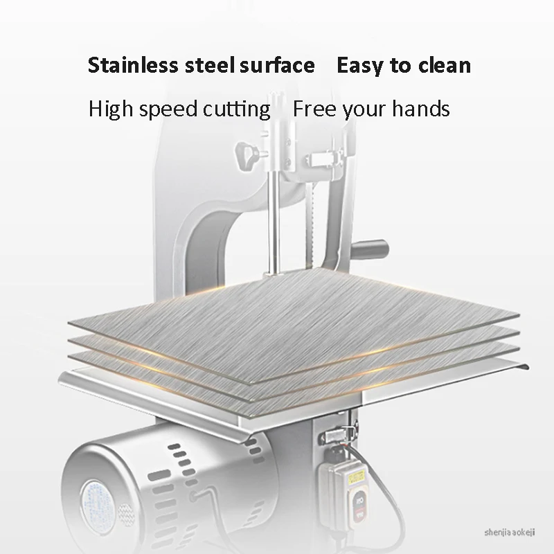 Machine de découpe d'os électrique pour poisson congelé, scie à os commerciale, machine à découper les côtes et la viande, haute puissance, sl479, 1500W