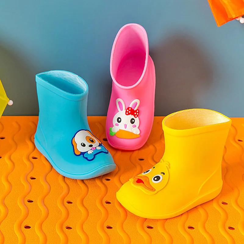 Botas De Lluvia bambino Cartoon Rain Boot antiscivolo Boy Water Shoe Fashion Rubber Boot per bambini impermeabile Water Boat Kid Shoe