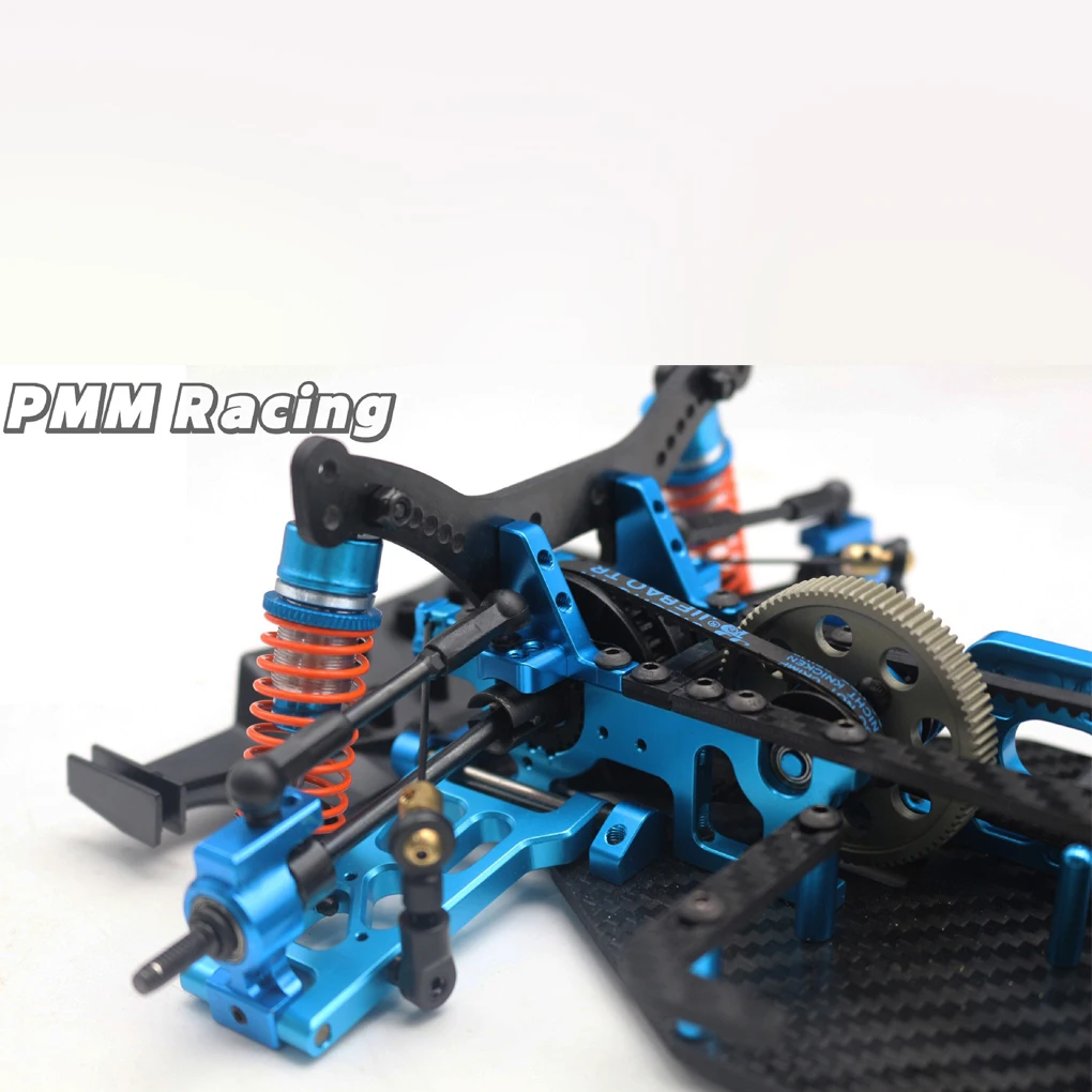 1/10 PMM لتقوم بها بنفسك ترقية PMM7036 RC الإطار المعدني طقم هيكل من الألياف الكهربائية 4WD لعبة تعمل بالريموت مع عجلات ، إطارات ماصة ، قطع غيار السيارات الانجراف