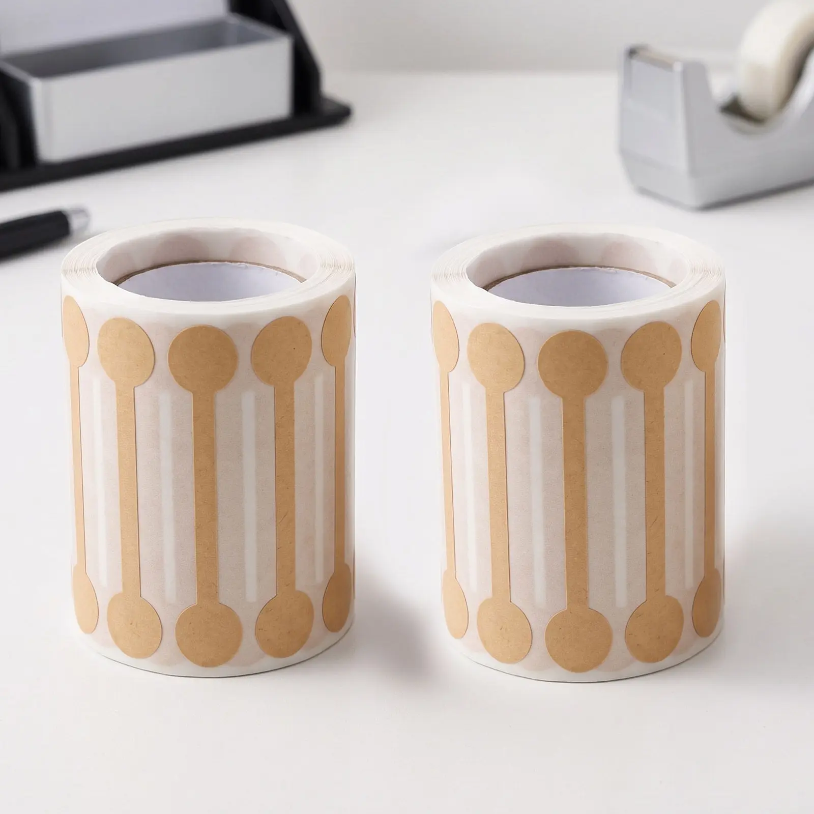 2 Rolls Tamper Evident Tape Food Seal Stickers Tamper Proof Packaging Labels Blank Security Sealing Tape Container Decals