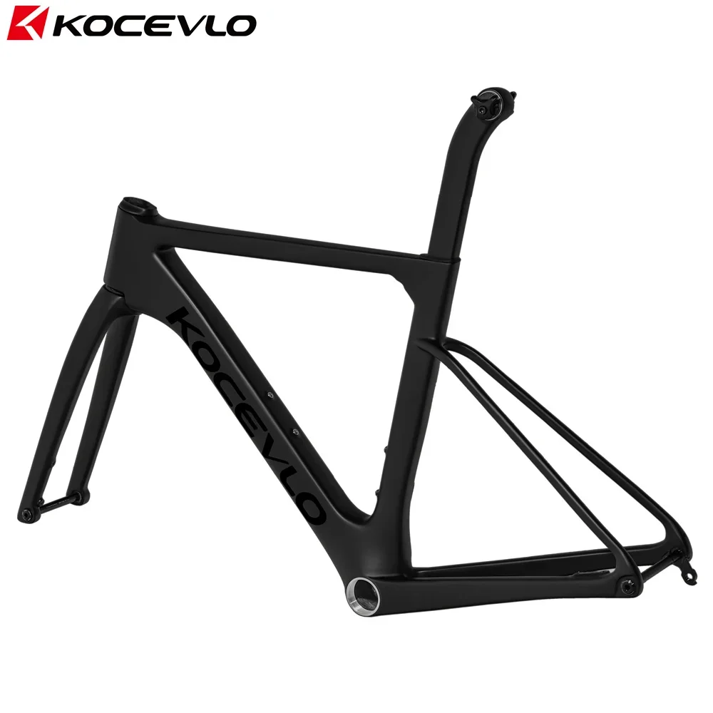 

KOCEVLO Carbon Road Frame Disc Brake Max Road Bicycle Frameset Full Internal Cable 44-56cm Carbon Bike Frames