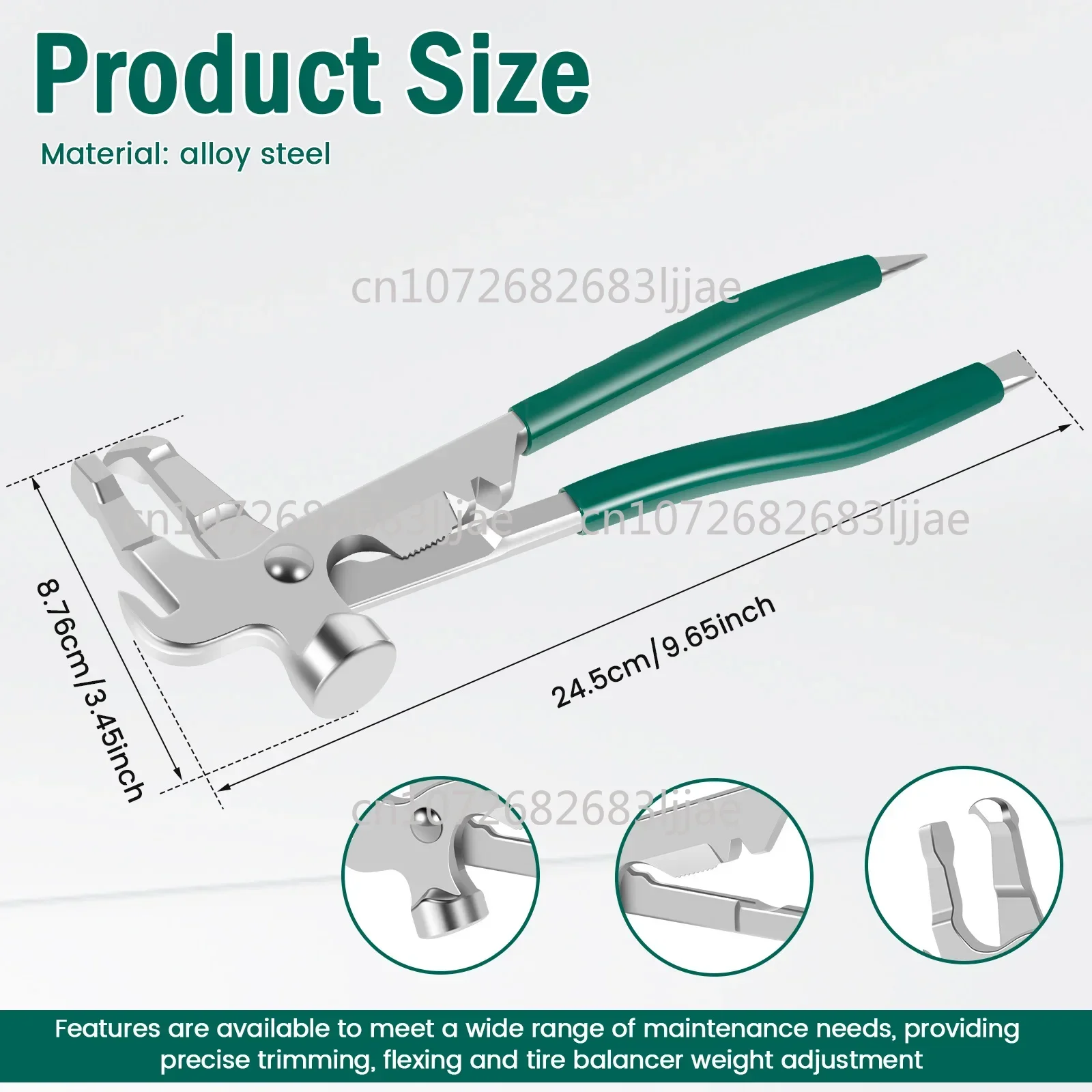 Car Tires Wheel Balancer Auto Wheel Weight Hammer Clip Installer Remover Pliers Car Balancer Repair Tool Car Accessories