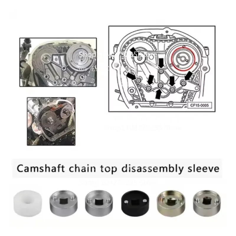 

8pcs For EA888 Camshaft Control Valve Disassembly Sleeve Crankshaft Engine Timing Tool