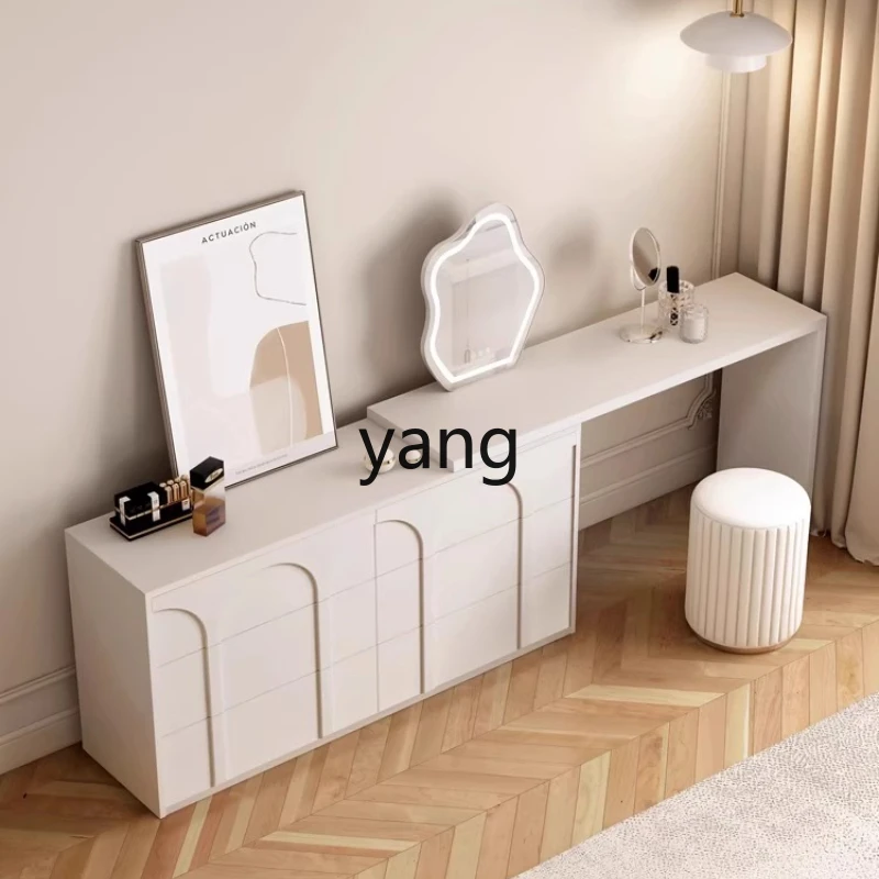 

LH cream wind bedroom chest dresser integrated simple modern high-end cosmetic cabinet