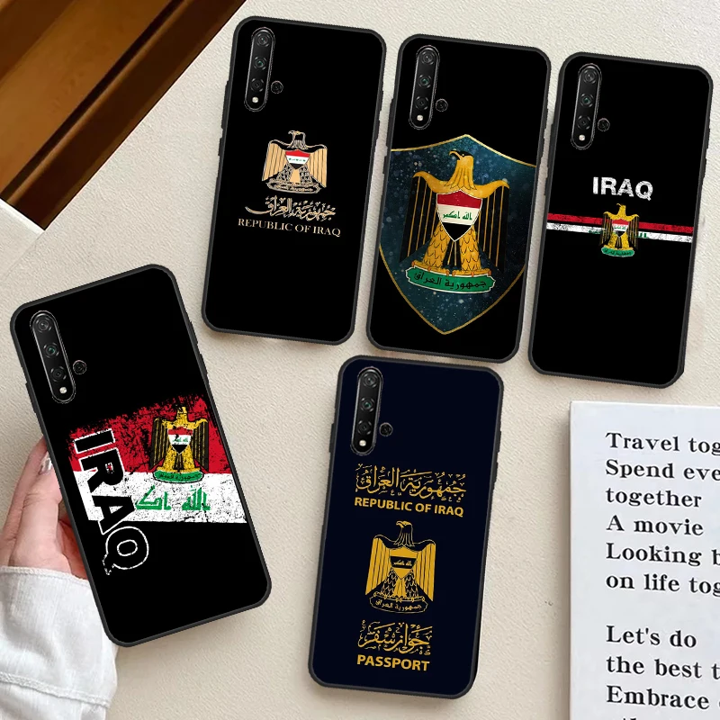 Iraqi Iraq Flag Fundas For Huawei Nova 5T 10 9 SE 11i 8i 3i Y90 Y91 Y70 Y60 Y61 P40 Lite P60 P30 Pro Case