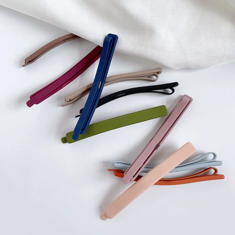 Matte Mix Color 10Pcs/Set Hairpins BobbyPins Women Girls Hair Clip Straight Hairgrip Barrette Headwear Styling Tools Accessories