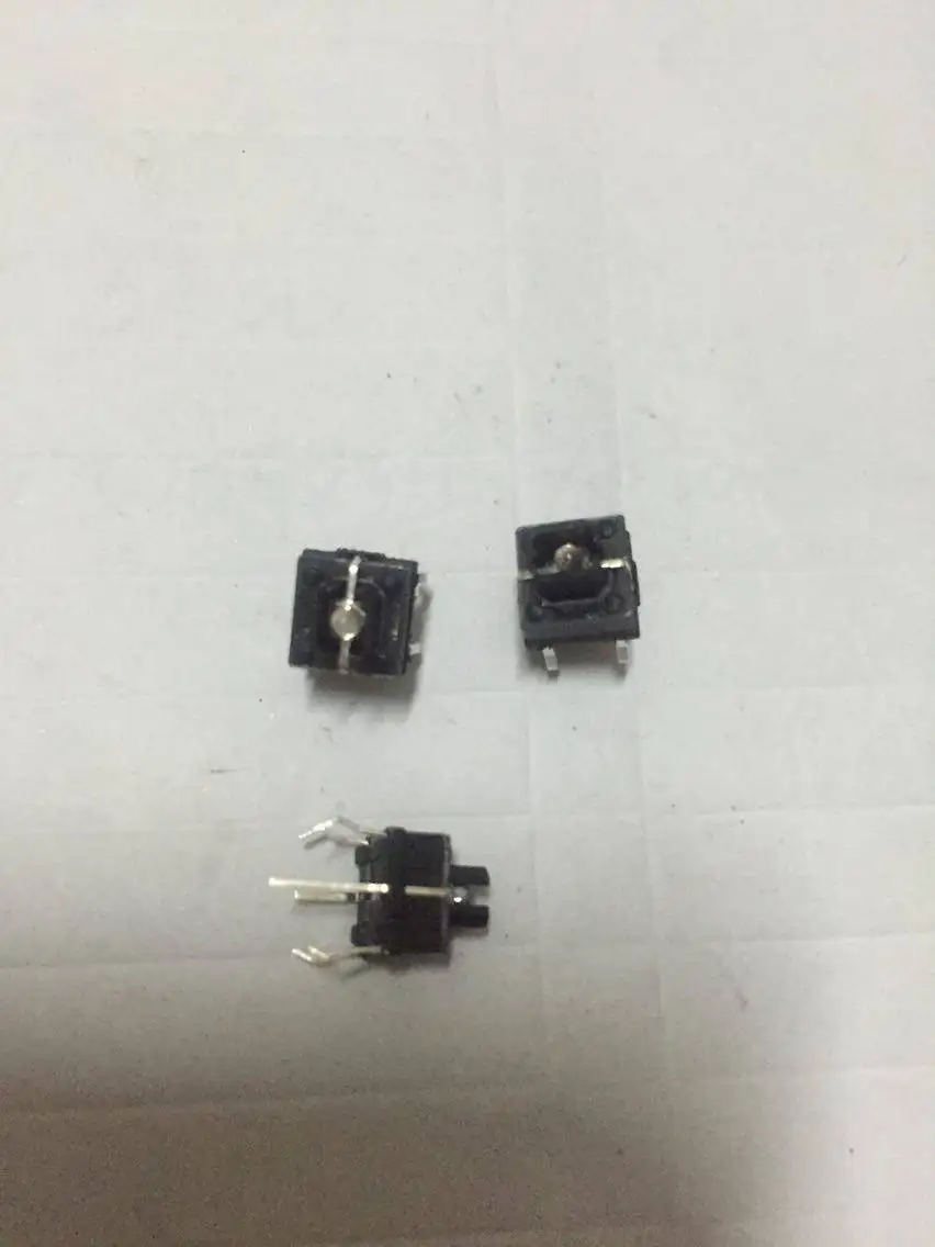 200pcs 6-pin button with led light touch ts0671-0701c/s-r red light micro switch brand new