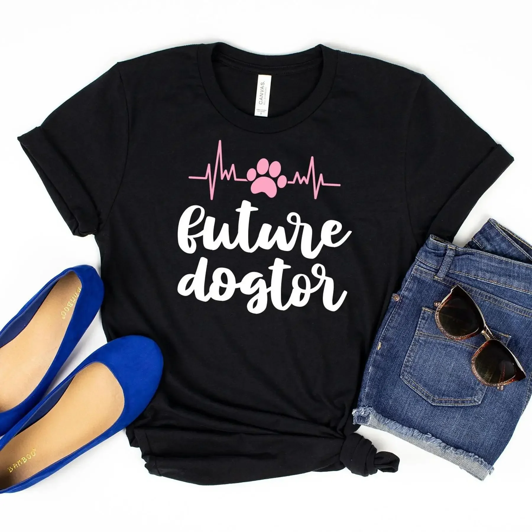 Future Dogtor T Shirt VeT Kids Veterinarian Tech Graduation