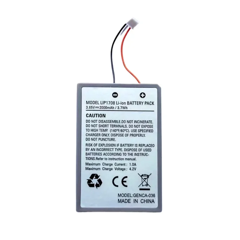 3.65V 2000mAh 3.7Wh Lithium Ion Li-ion Rechargeable Battery Pack Replacement for PS5 DualSense Wireless Controller