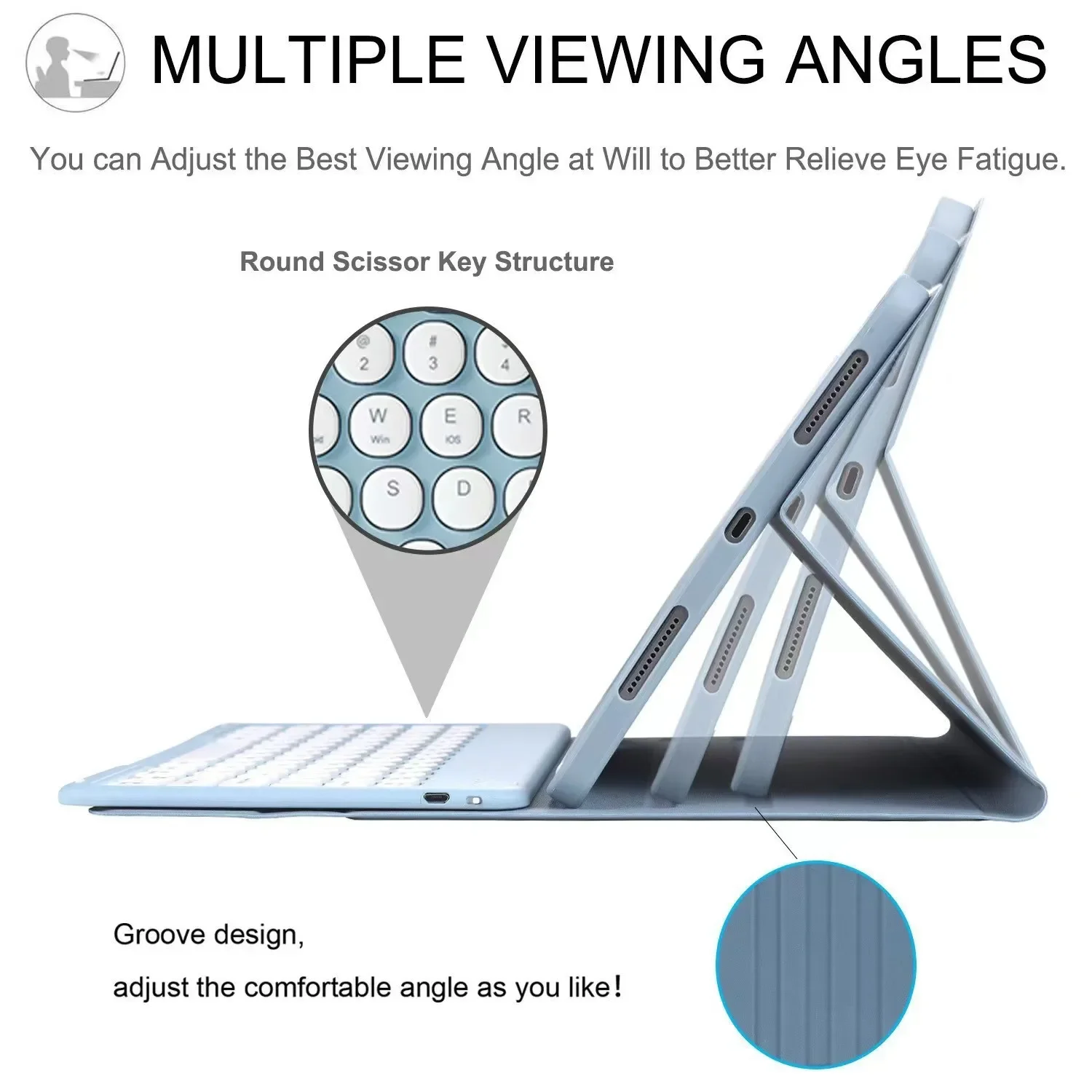 For iPad 11th Case Generation 11 Inch A16 2025, Bluetooth keyboard Covers For Apple iPad 11th Case 2025 Funda