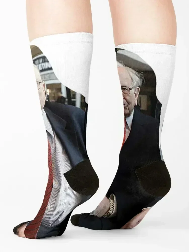 Warren Buffett and Charlie Munger Socks winter custom sports cotton men cotton high quality Socks For Man Women's