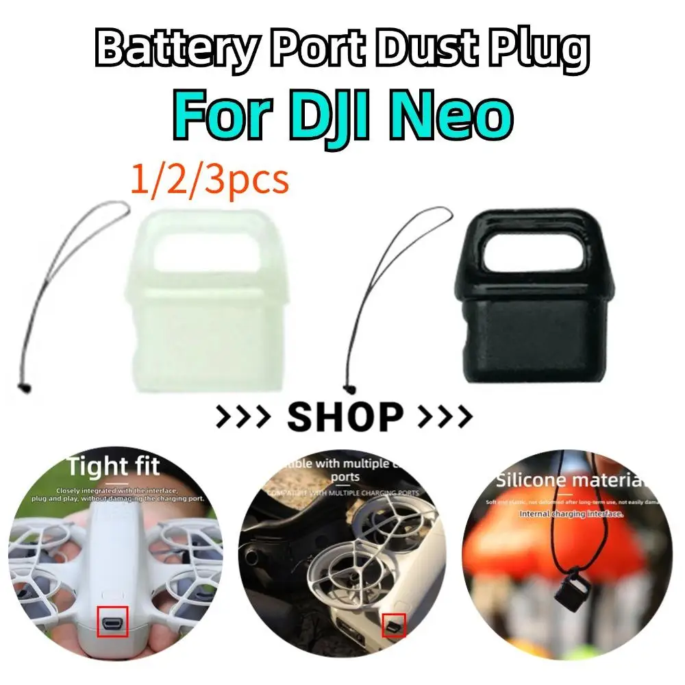 For DJI Neo Battery Port Dust Plug Silicone Battery Charging Port Cover Body Contact Dust Plug Set Moisture Protective Accessory