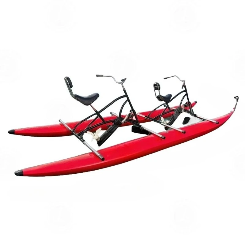 

Modern Inflatable Water Pedal Bike Durable Double Inflatable PVC Pontoon with Connector Frame Water Bike